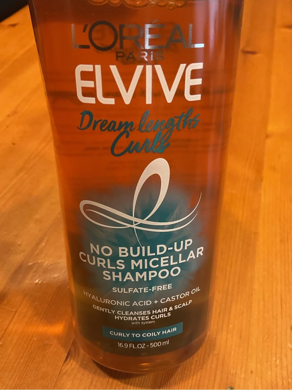 L’ORÉAL MICELLAR WATER SHAMPOO ELVIVE DREAM LENGTHS CURLS NO BUILD UP 16.9 oz